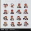Набор наклеек miHoYo Honkai RPG Pom Pom Museum (6976525003328) - фото 2