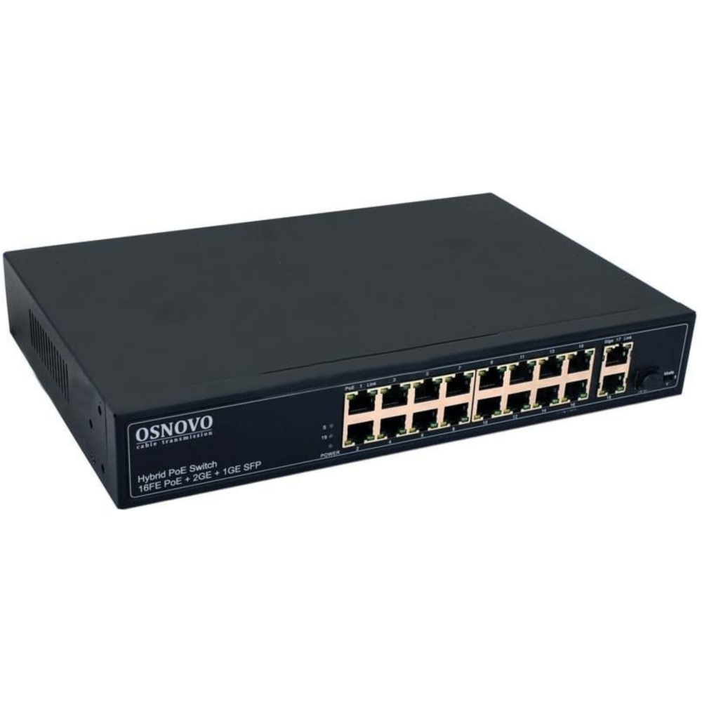 Коммутатор (свитч) Osnovo SW-61621 (300W)