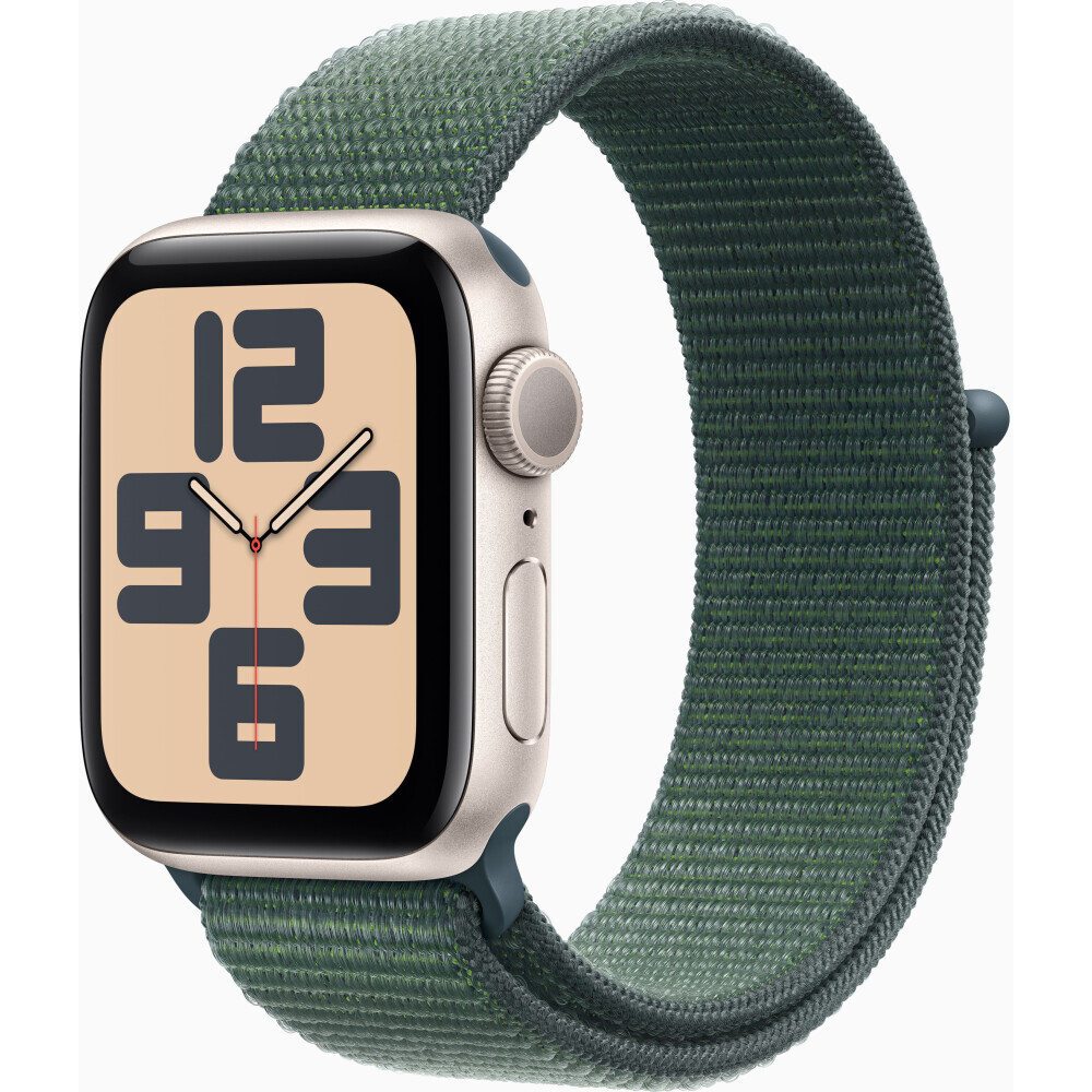 Умные часы Apple Watch SE 2 40mm Starlight Aluminum Case with Lake Green Sport Loop (MXEH3LL/A)
