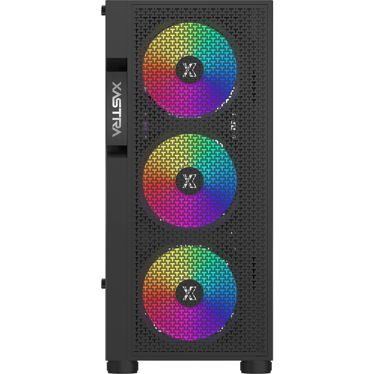 Корпус XASTRA A302 4FRGB Black - A302-BK-FC120FRGB-4F-GL - фото 3