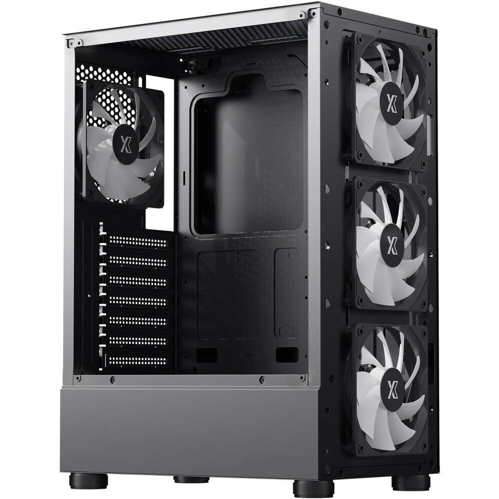 Корпус XASTRA A302 4FRGB Black - A302-BK-FC120FRGB-4F-GL - фото 5