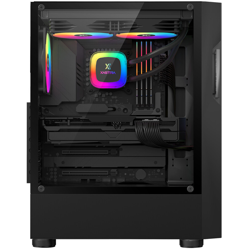 Корпус XASTRA A302 4FRGB Black - A302-BK-FC120FRGB-4F-GL - фото 10