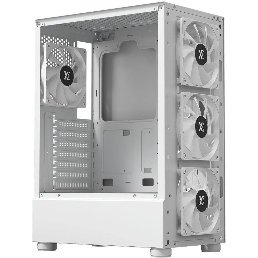 Корпус XASTRA A302 4FRGB White - A302-WH-FC120FRGB-4F-GL - фото 5