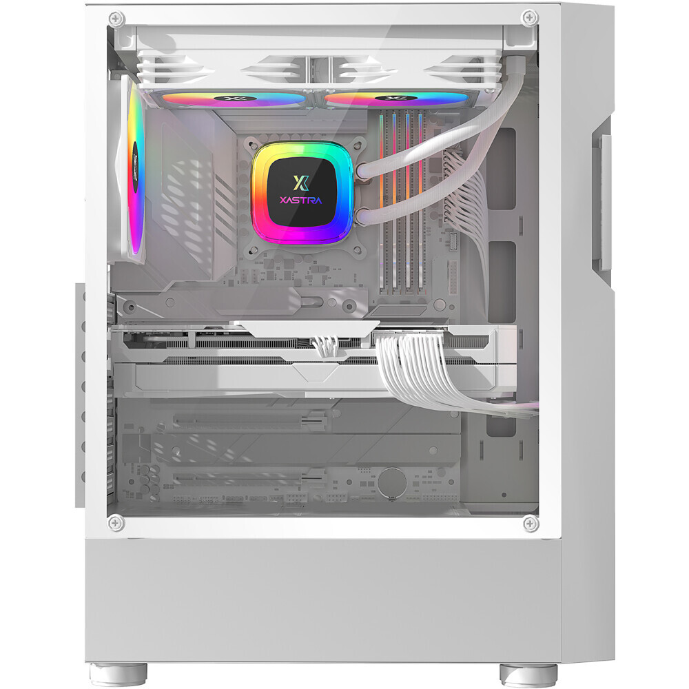 Корпус XASTRA A302 4FRGB White - A302-WH-FC120FRGB-4F-GL - фото 10