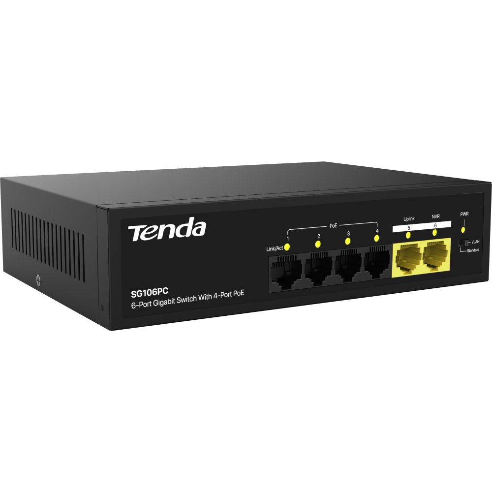 Коммутатор (свитч) Tenda SG106PC - фото 3