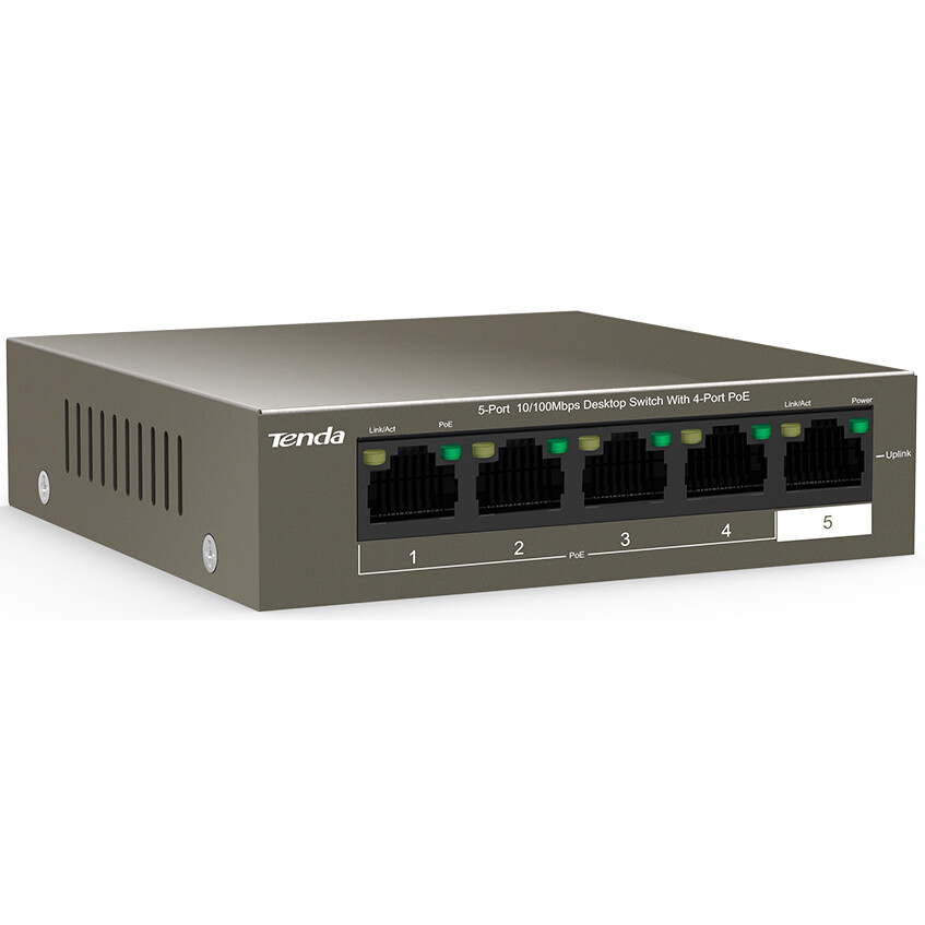 Коммутатор (свитч) Tenda TEF1105P-4-38W - фото 3