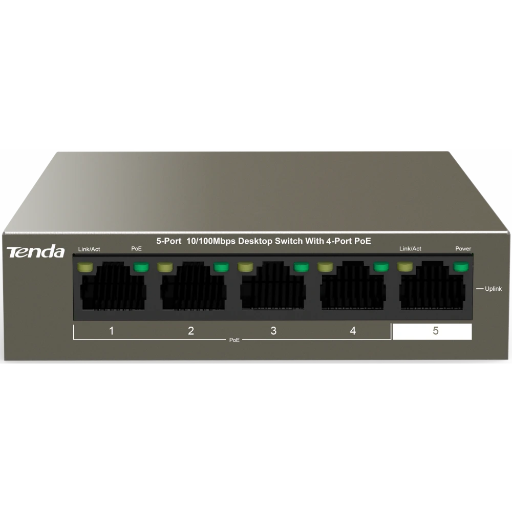 Коммутатор (свитч) Tenda TEF1105P-4-63W - фото 2