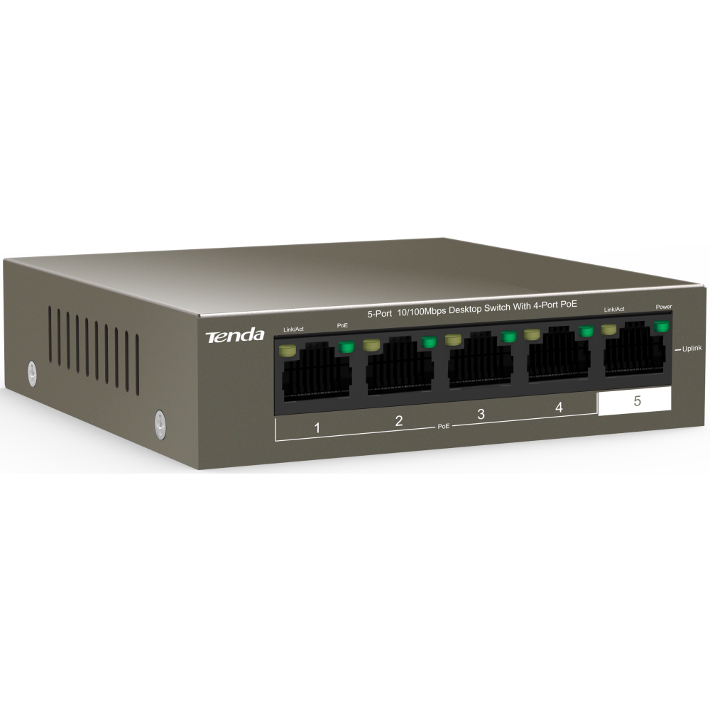 Коммутатор (свитч) Tenda TEF1105P-4-63W - фото 3