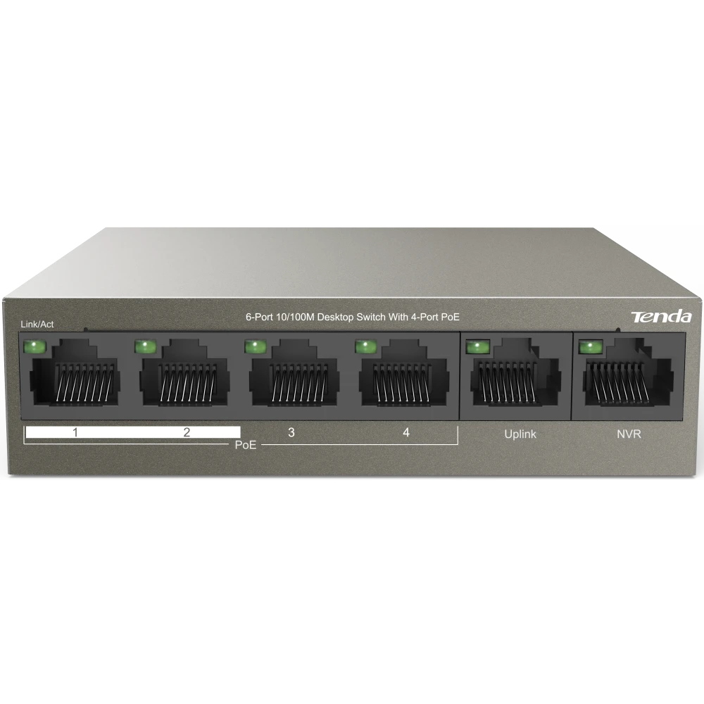 Коммутатор (свитч) Tenda TEF1106P-4-63W