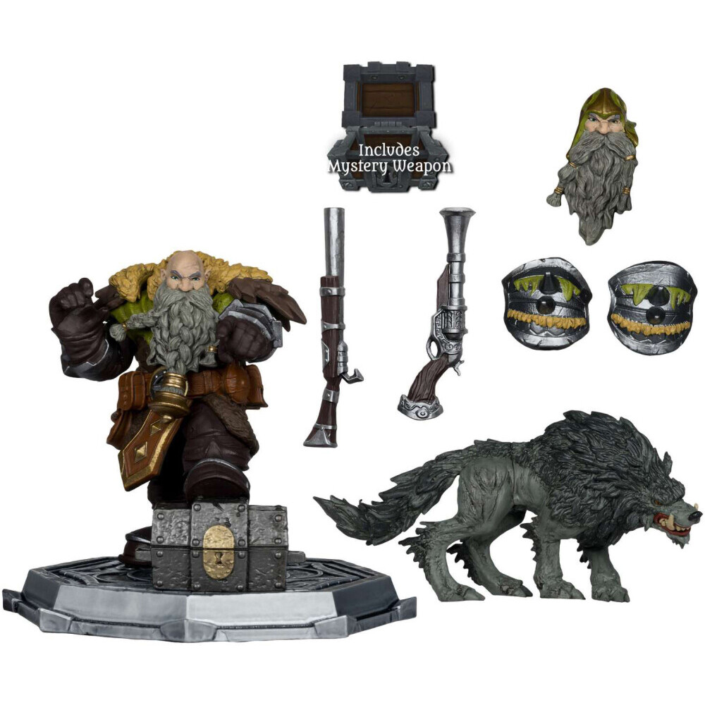 Фигурка McFarlane Toys World Of Warcraft Posed Dwarf Hunter Beast Master/Marksman Wv2 - 787926166767 - фото 4