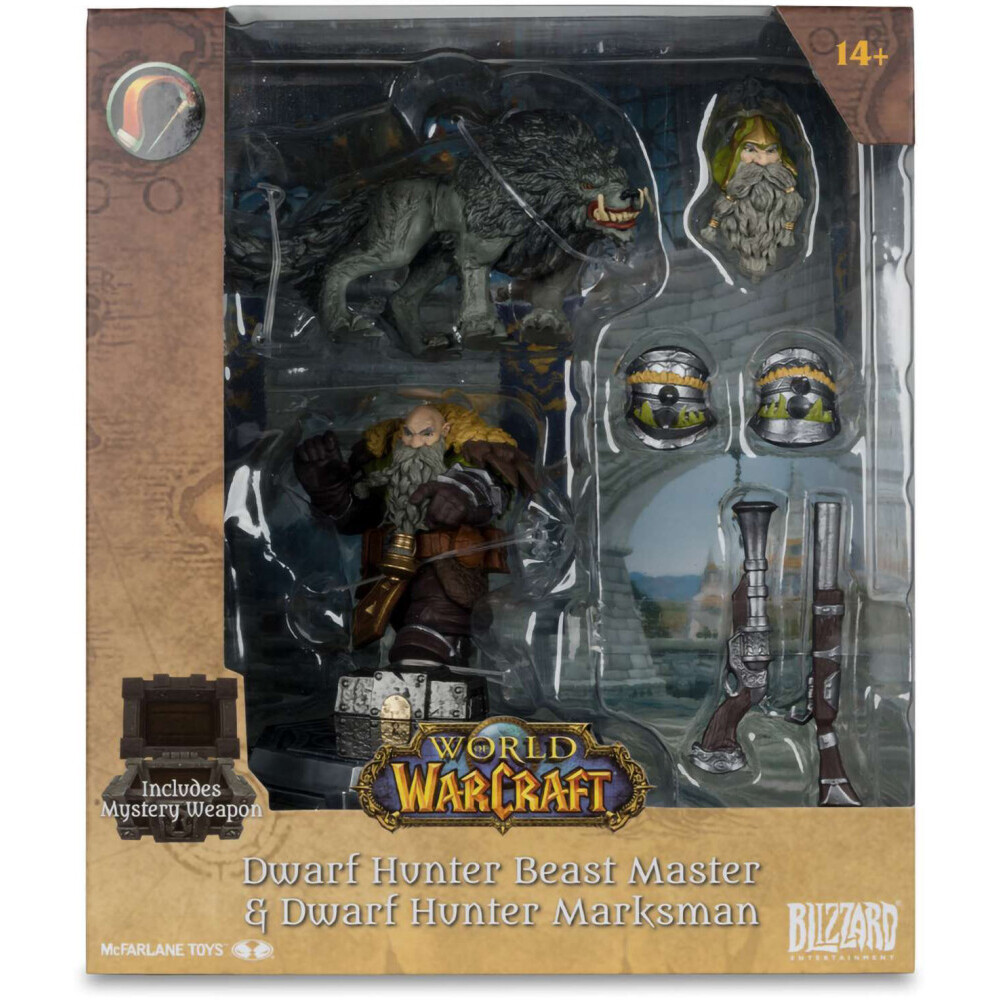 Фигурка McFarlane Toys World Of Warcraft Posed Dwarf Hunter Beast Master/Marksman Wv2 - 787926166767 - фото 5