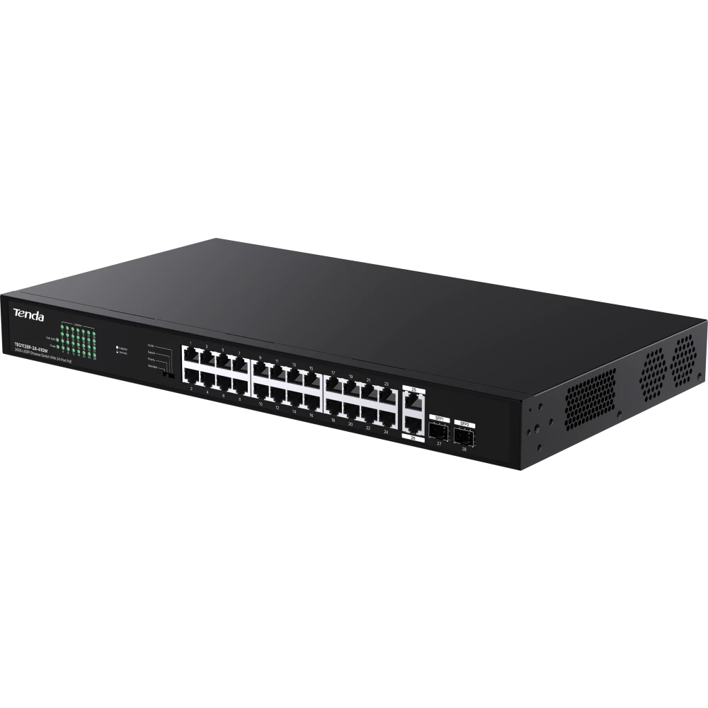 Коммутатор (свитч) Tenda TEG1128P-24-410W - фото 2