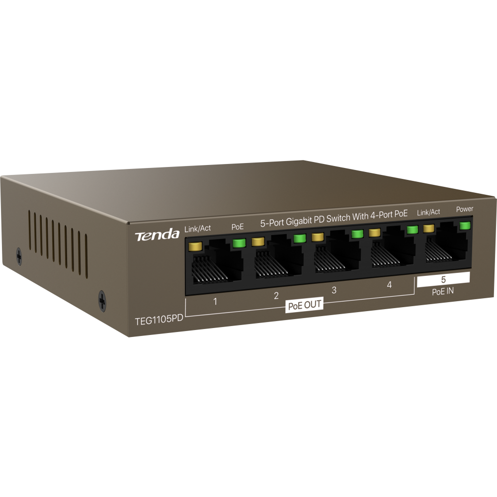 Коммутатор (свитч) Tenda TEG1105PD - фото 3