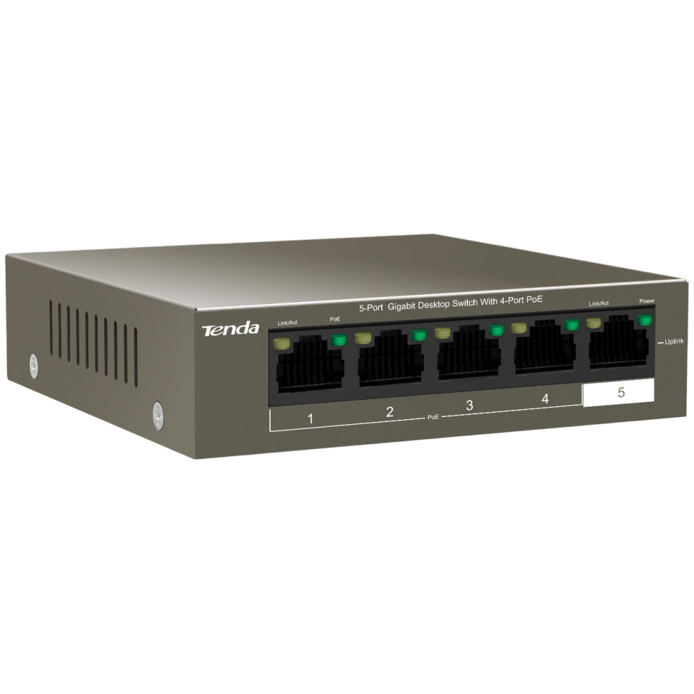 Коммутатор (свитч) Tenda TEG1105P-4-63W - фото 2