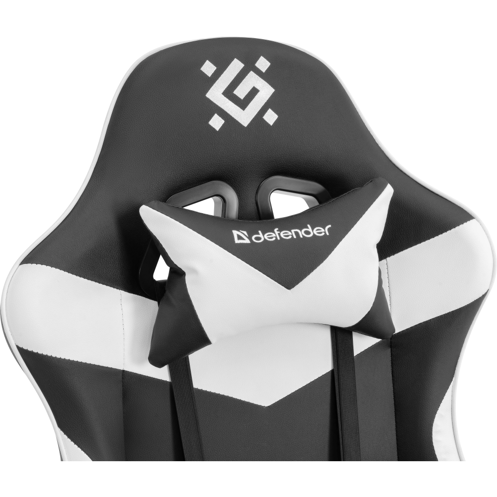 Игровое кресло Defender Urana Black/White - 64058 - фото 8