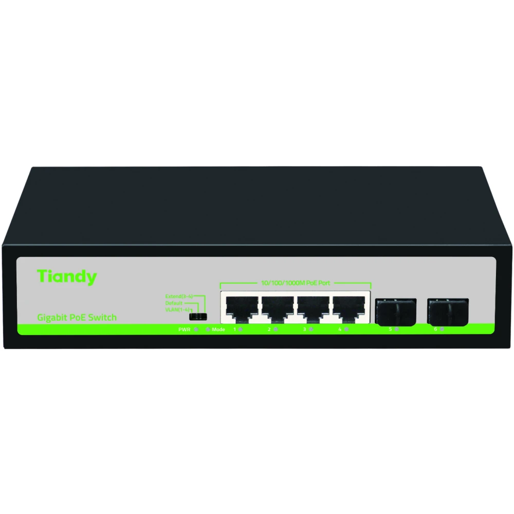 Коммутатор (свитч) Tiandy TC-P3S06 (H/0402/AT/60) - TC-P3S06 H/0402/AT/60