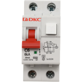 Автоматический выключатель дифференциального тока DEKraft MDR63-22C6-A