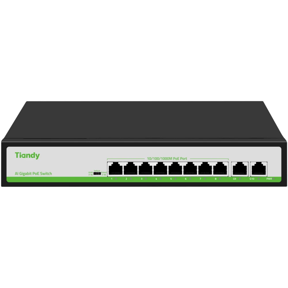 Коммутатор (свитч) Tiandy TC-P3S010 (G/0820/AT/110) - TC-P3S010 G/0820/AT/110