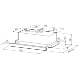 Вытяжка KRONA KAMILLA T 600 White (2 мотора) (КА-00007304)
