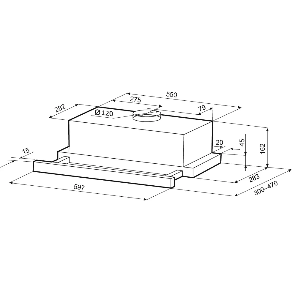 Вытяжка KRONA KAMILLA T 600 White (2 мотора) - КА-00007304 - фото 10