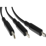 Кабель USB - microUSB/USB Type-C/Lightning, 1м, HOCO X78 (791290)