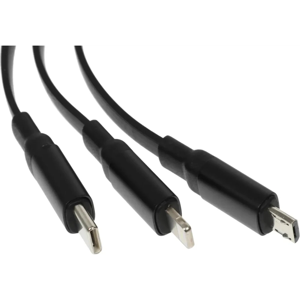 Кабель USB - microUSB/USB Type-C/Lightning, 1м, HOCO X78 - 791290 - фото 2