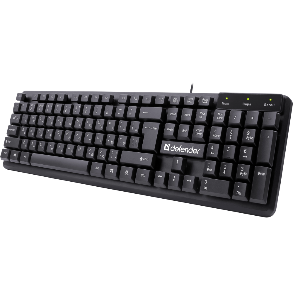 Клавиатура Defender Symbol HB-559 Black (45559) - фото 3