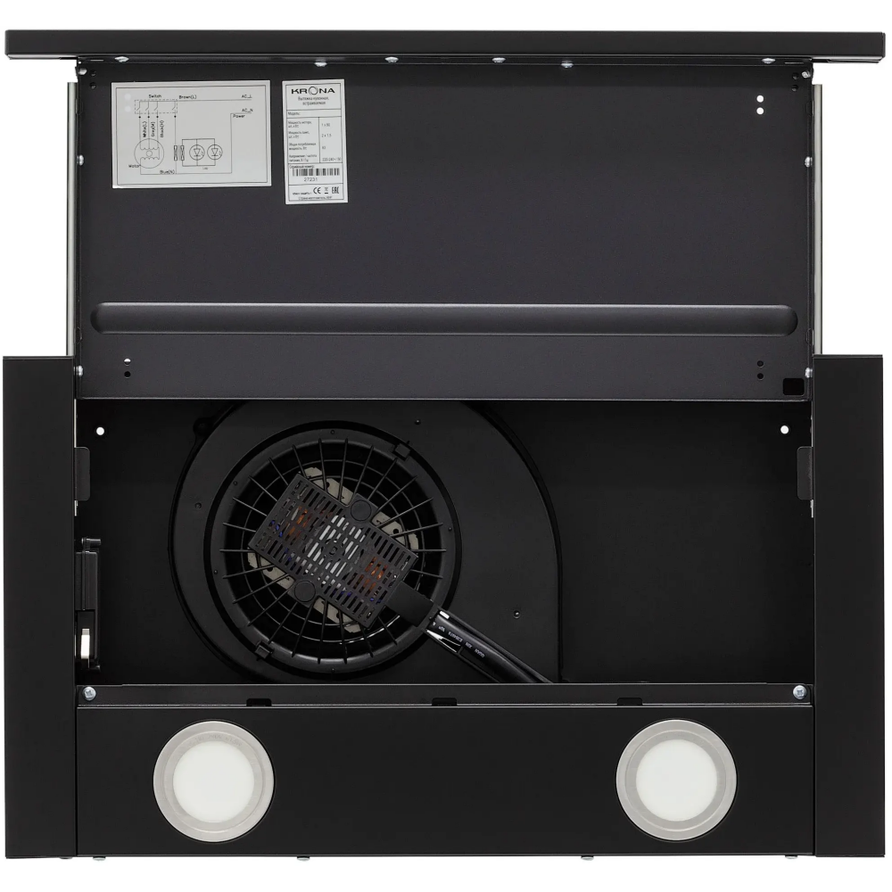 Вытяжка KRONA KAMILLA T 500 Black - КА-00007313 - фото 4