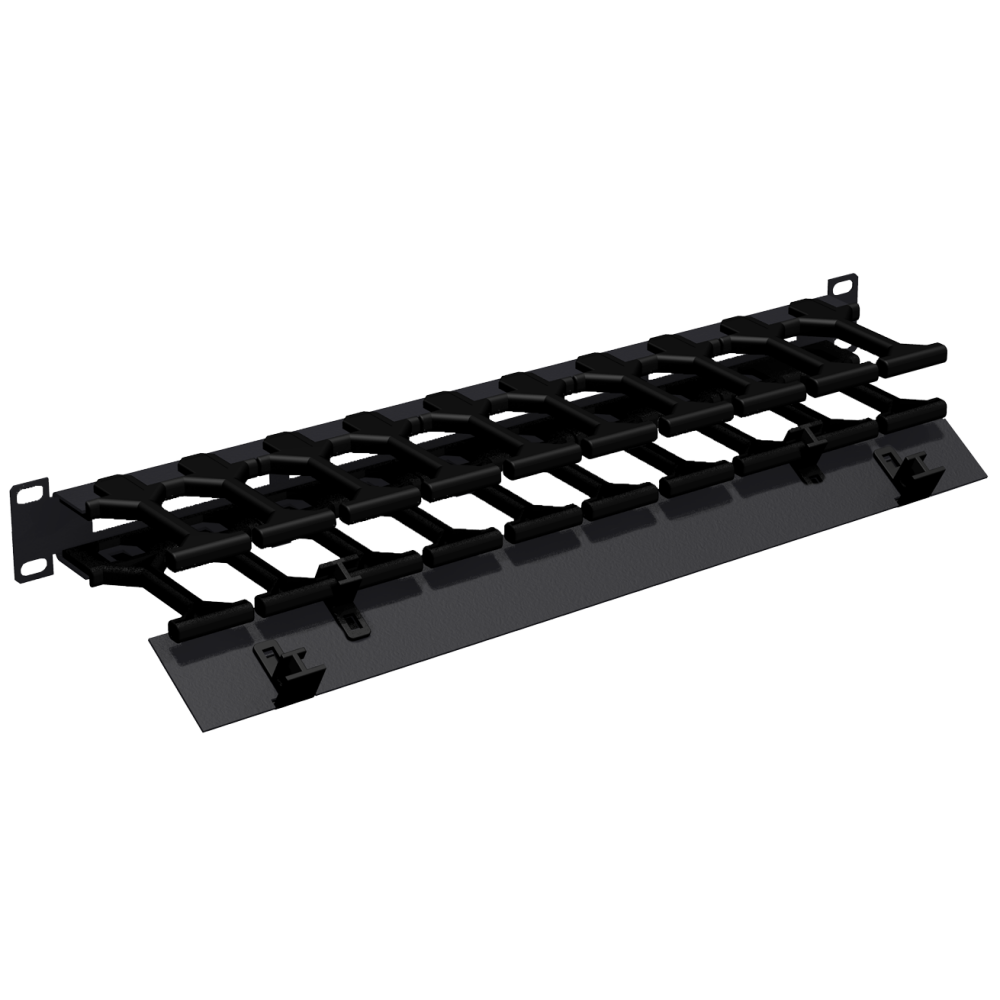 Кабельный органайзер NIKOMAX NMC-OP100CF-1U-BK - фото 2