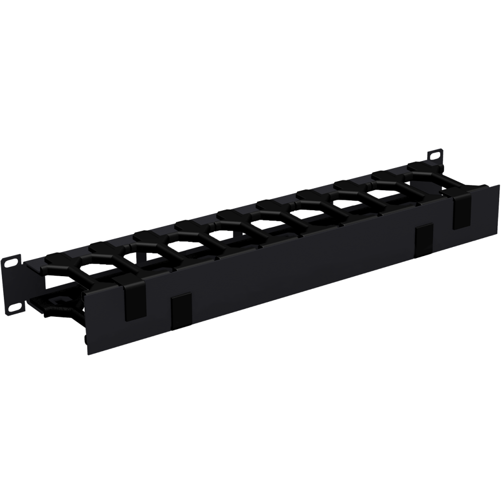 Кабельный органайзер NIKOMAX NMC-OP100CF-1U-BK