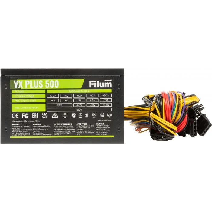 Блок питания 500W Filum VX PLUS 500 - VXPlus500 - фото 2