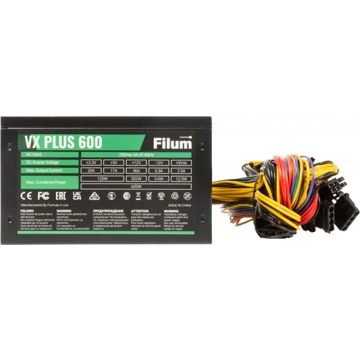 Блок питания 600W Filum VX PLUS 600 - VXPlus600 - фото 2