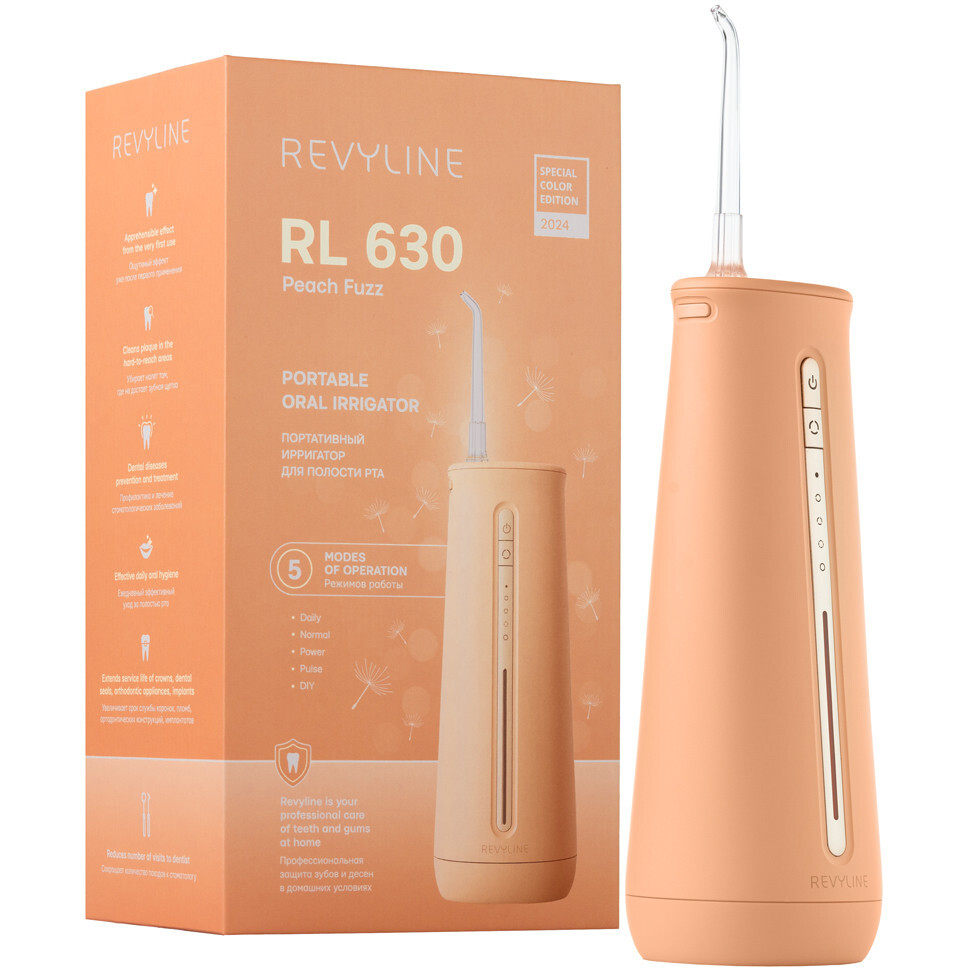 Ирригатор Revyline RL 630 Peach Fuzz - 2000601695566 - фото 9