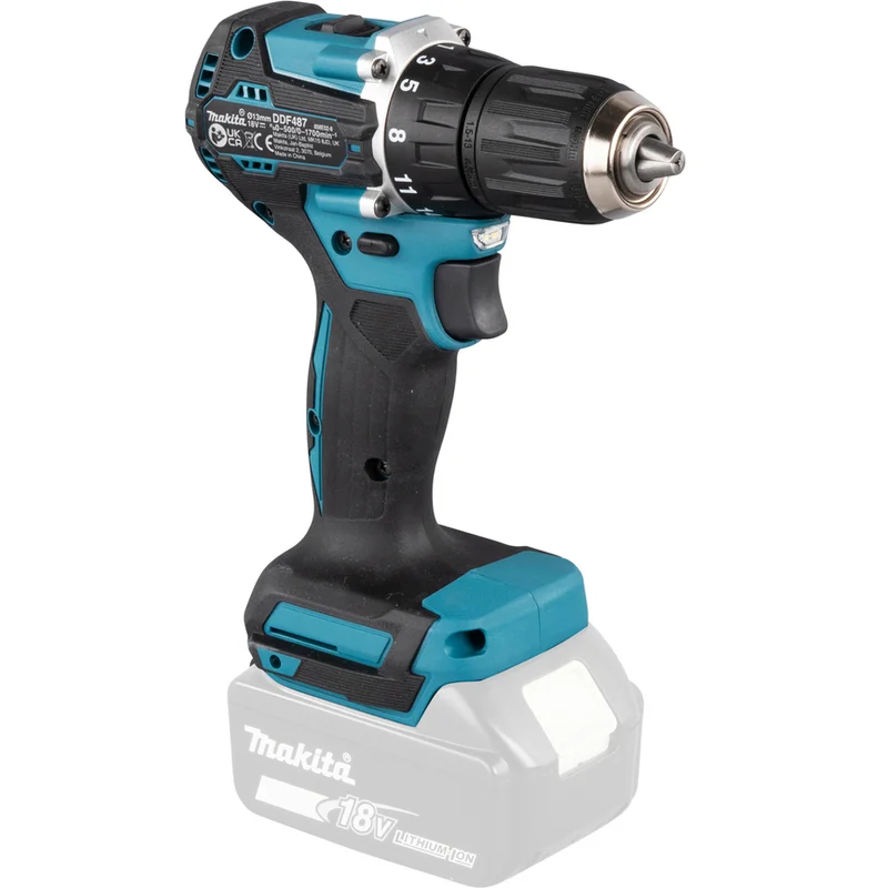 Дрель-шуруповёрт Makita DDF487Z - фото 5