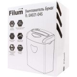 Уничтожитель бумаги (шредер) Filum FL-SH021-04S