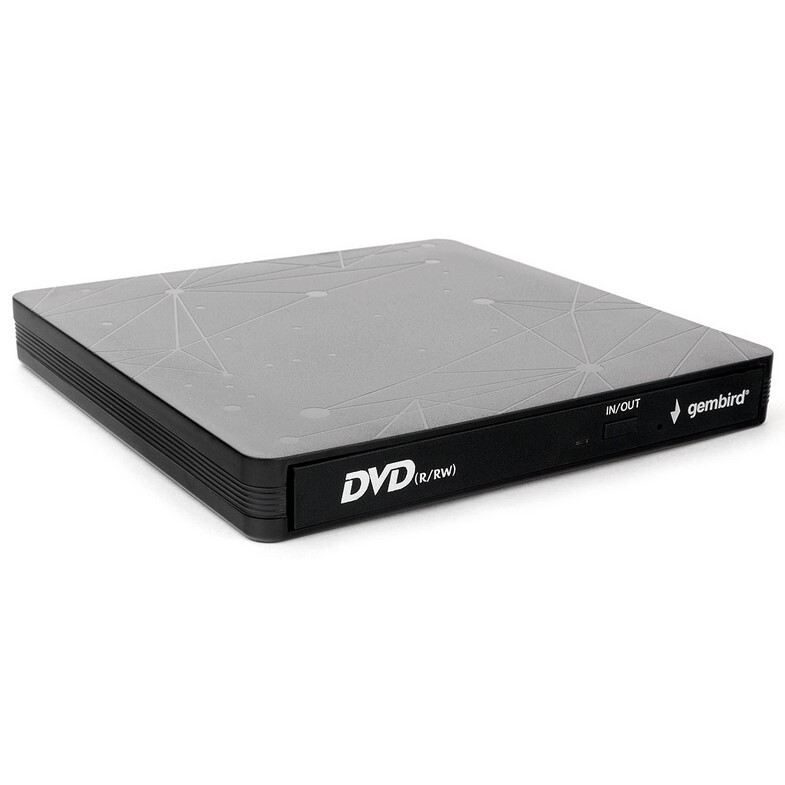 Внешний оптический привод Gembird DVD-USB-03C Black RTL - фото 3