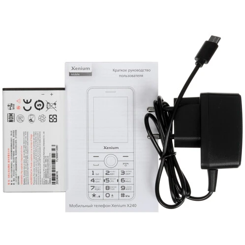 Телефон Philips Xenium X240 Black - CTX240BK/00 - фото 8