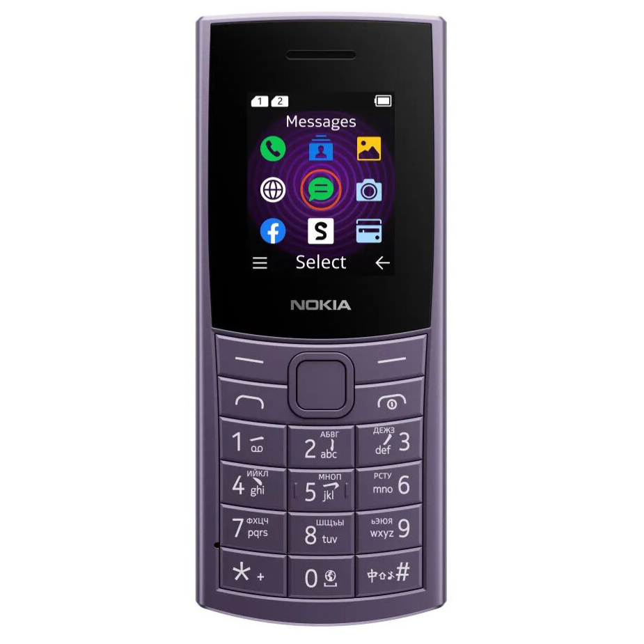 Телефон Nokia 110 4G Dual Sim Purple (TA-1543) - 1GF018MPF1C01 - фото 3