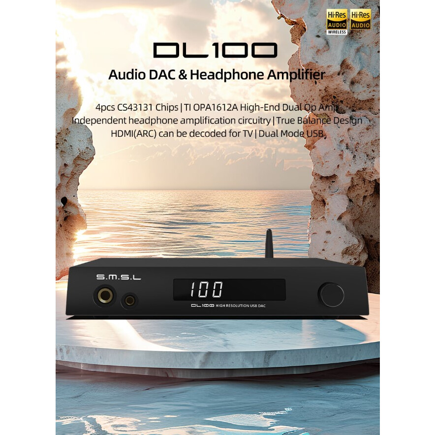 Цифро-аналоговый преобразователь S.M.S.L. DL100 Black - фото 5