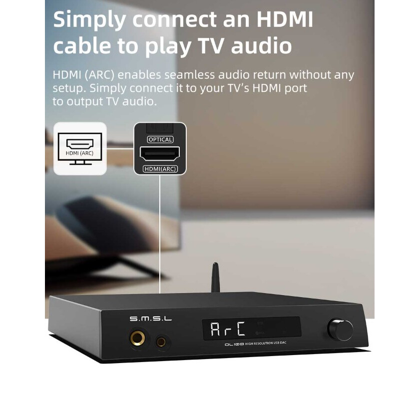 Цифро-аналоговый преобразователь S.M.S.L. DL100 Black - фото 11