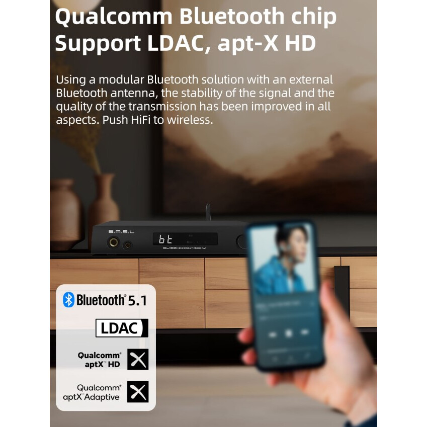 Цифро-аналоговый преобразователь S.M.S.L. DL100 Black - фото 13