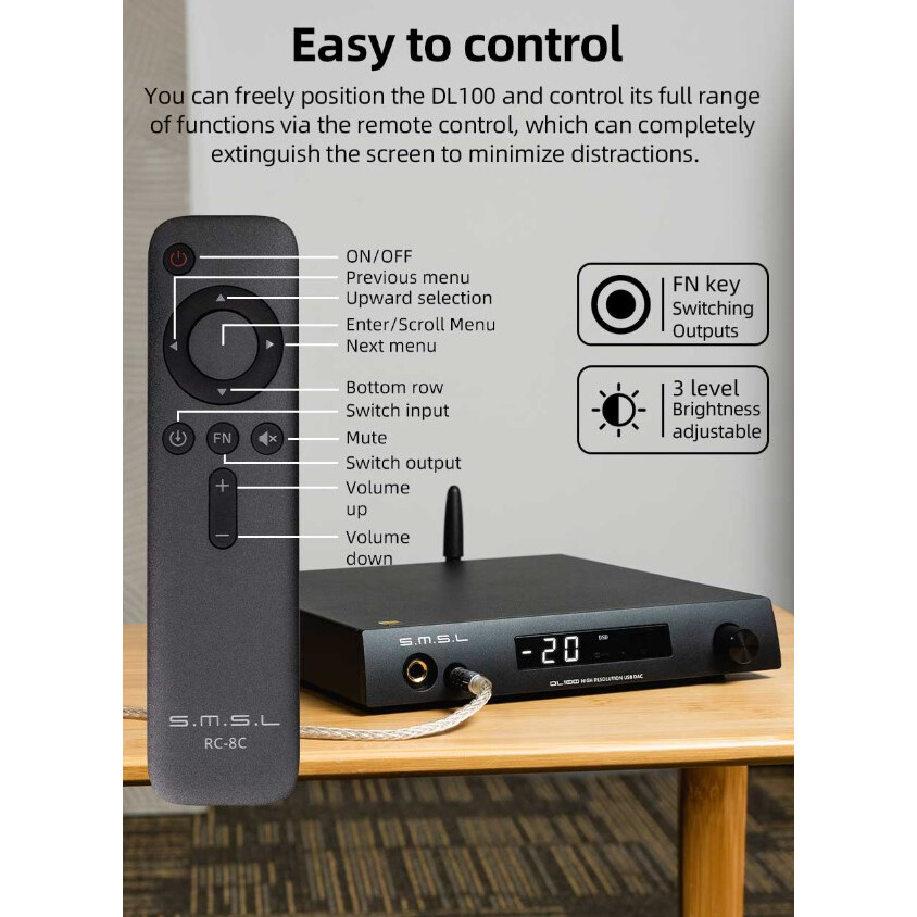 Цифро-аналоговый преобразователь S.M.S.L. DL100 Black - фото 14