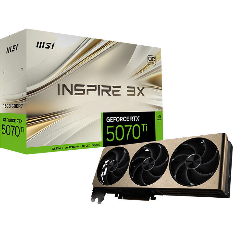 Видеокарта NVIDIA GeForce RTX 5070 Ti MSI OC 16Gb (RTX 5070 Ti 16G INSPIRE 3X OC PLUS) - фото 5