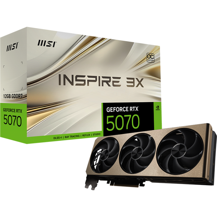 Видеокарта NVIDIA GeForce RTX 5070 MSI OC 12Gb (RTX 5070 12G INSPIRE 3X OC) - фото 6