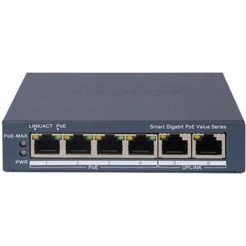 Коммутатор (свитч) Hikvision DS-3E1506P-EI/M