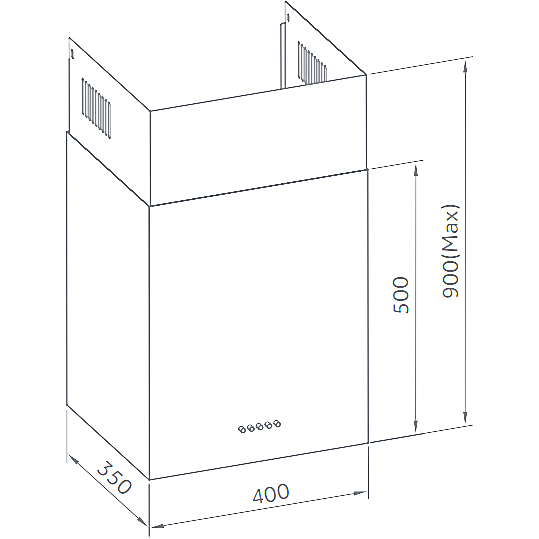 Вытяжка Weissgauff BOX 40 PB Inox - 433586 - фото 8