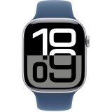 Умные часы Apple Watch Series 10 46mm Silver Aluminum Case with Denim Sport Band S/M (MWWL3LW/A)