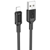 Кабель USB - Lightning, 1м, Borofone BX111 Black (6941991115042)