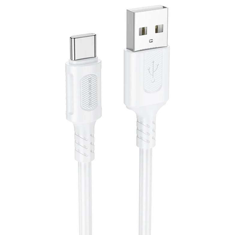 Кабель USB - USB Type-C, 1м, Borofone BX111 White - 6941991115097