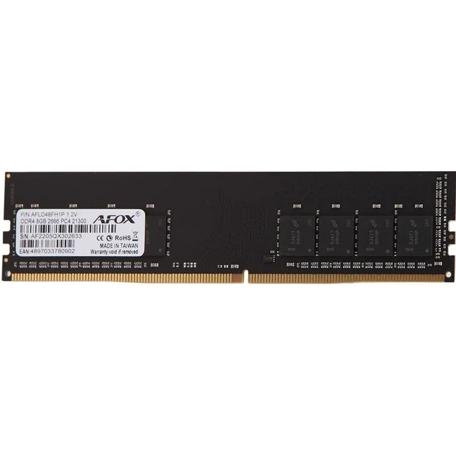 Оперативная память 8Gb DDR4 2666MHz AFOX - AFLD48FH1P/AFLD48FH2P/AFLD48FS1P